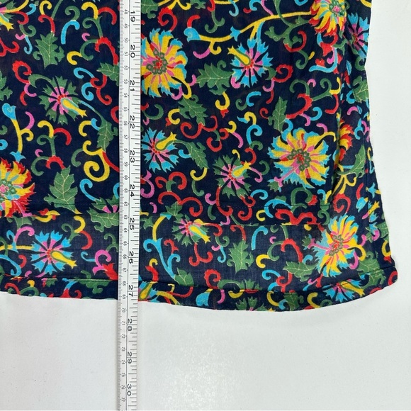 Diza Gabo Designer Lightweight Floral Multicolor Women's Top L-XL - Picture 7 of 9